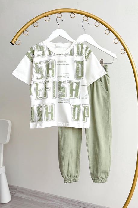 Erkek Çocuk Keten Pantolon Takım