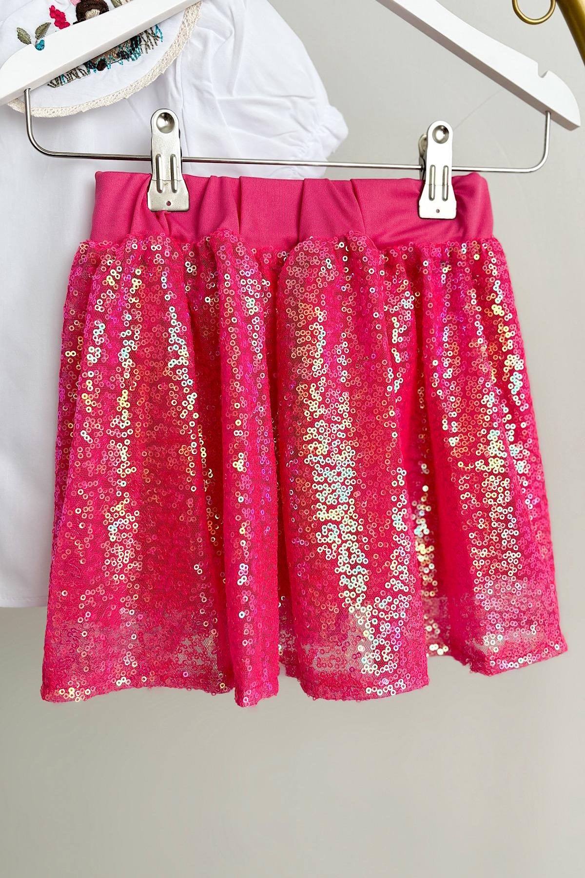 Kız Çocuk Payet Etekli Takım