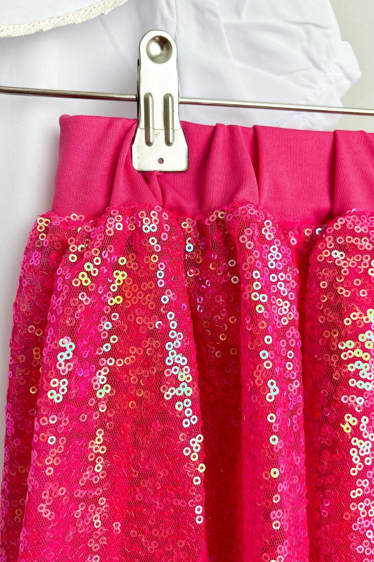 Kız Çocuk Payet Etekli Takım