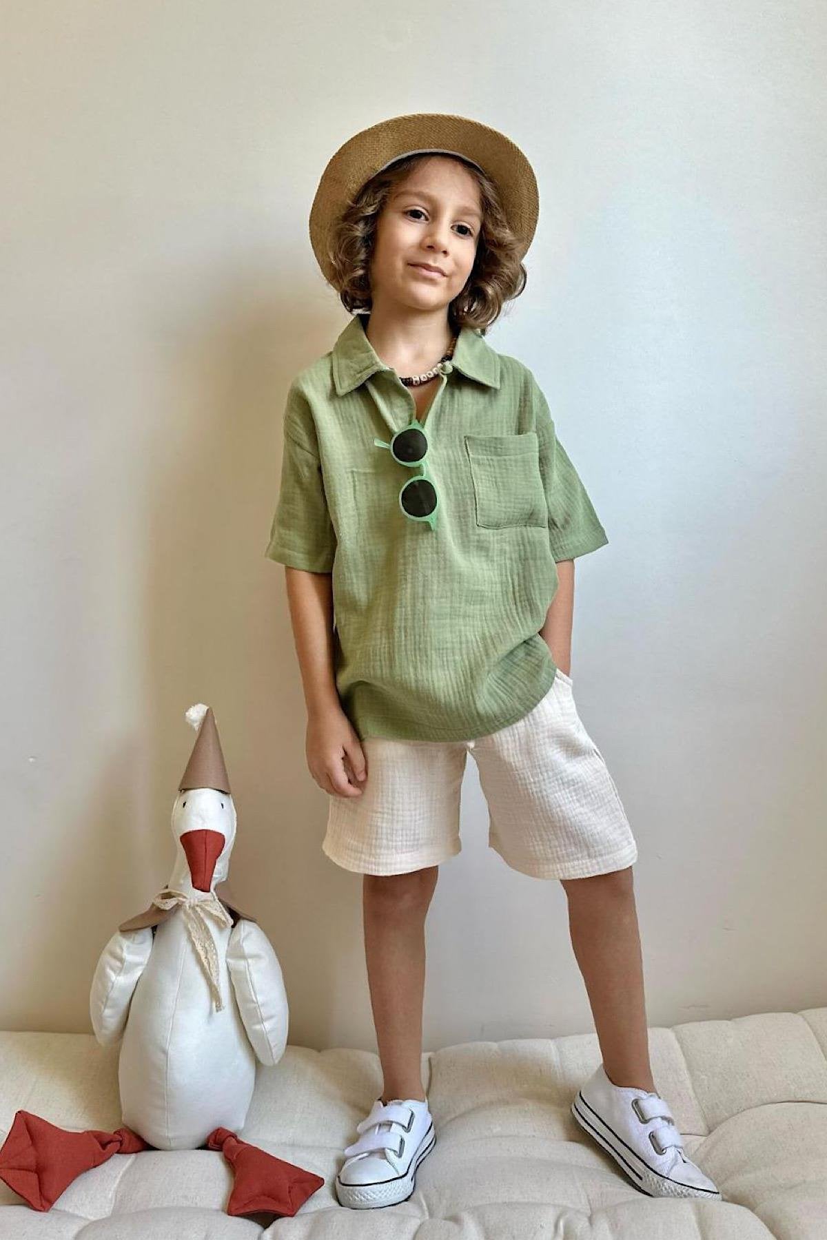 Erkek Çocuk Müslin Takım