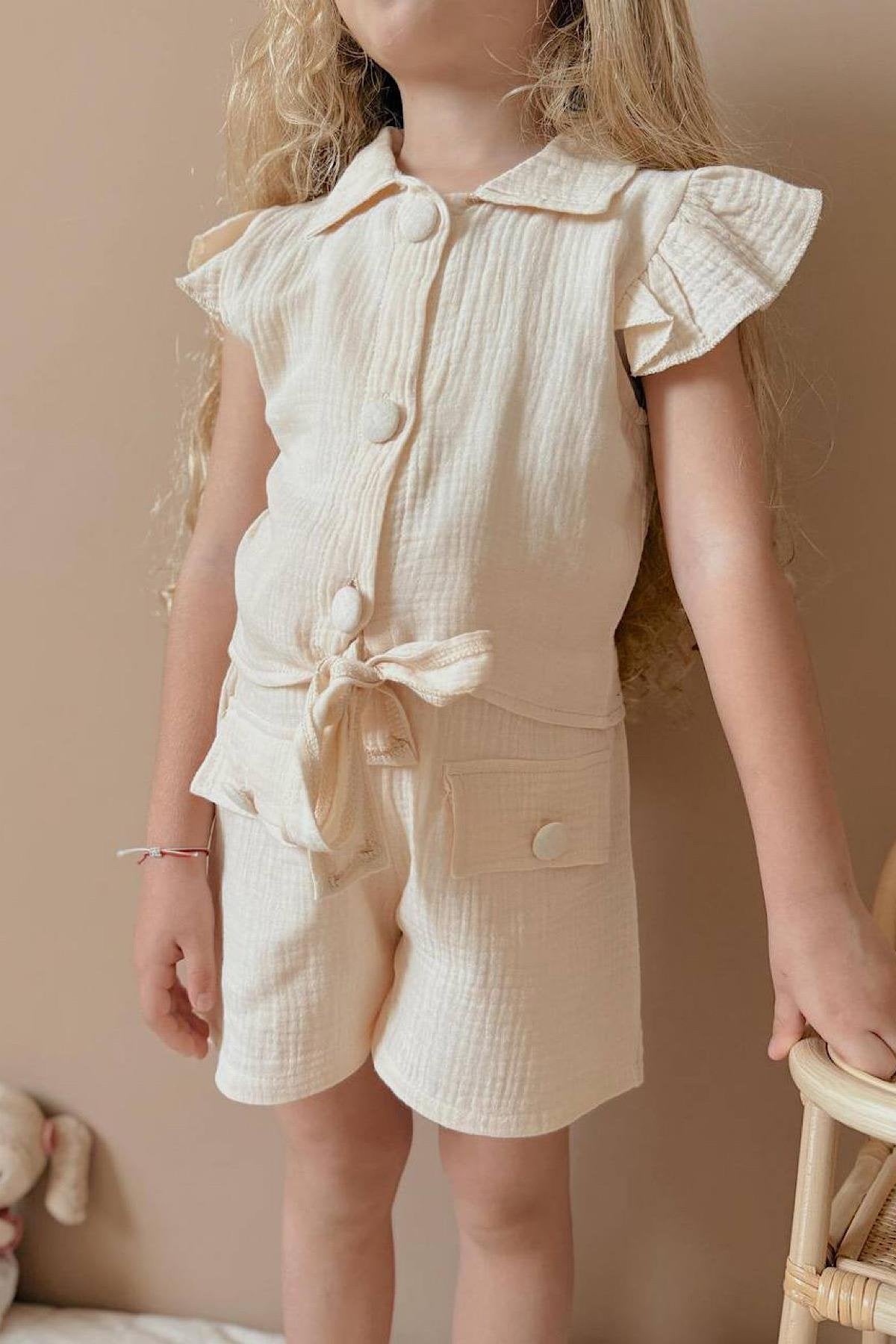 Kız Çocuk Müslin Takım