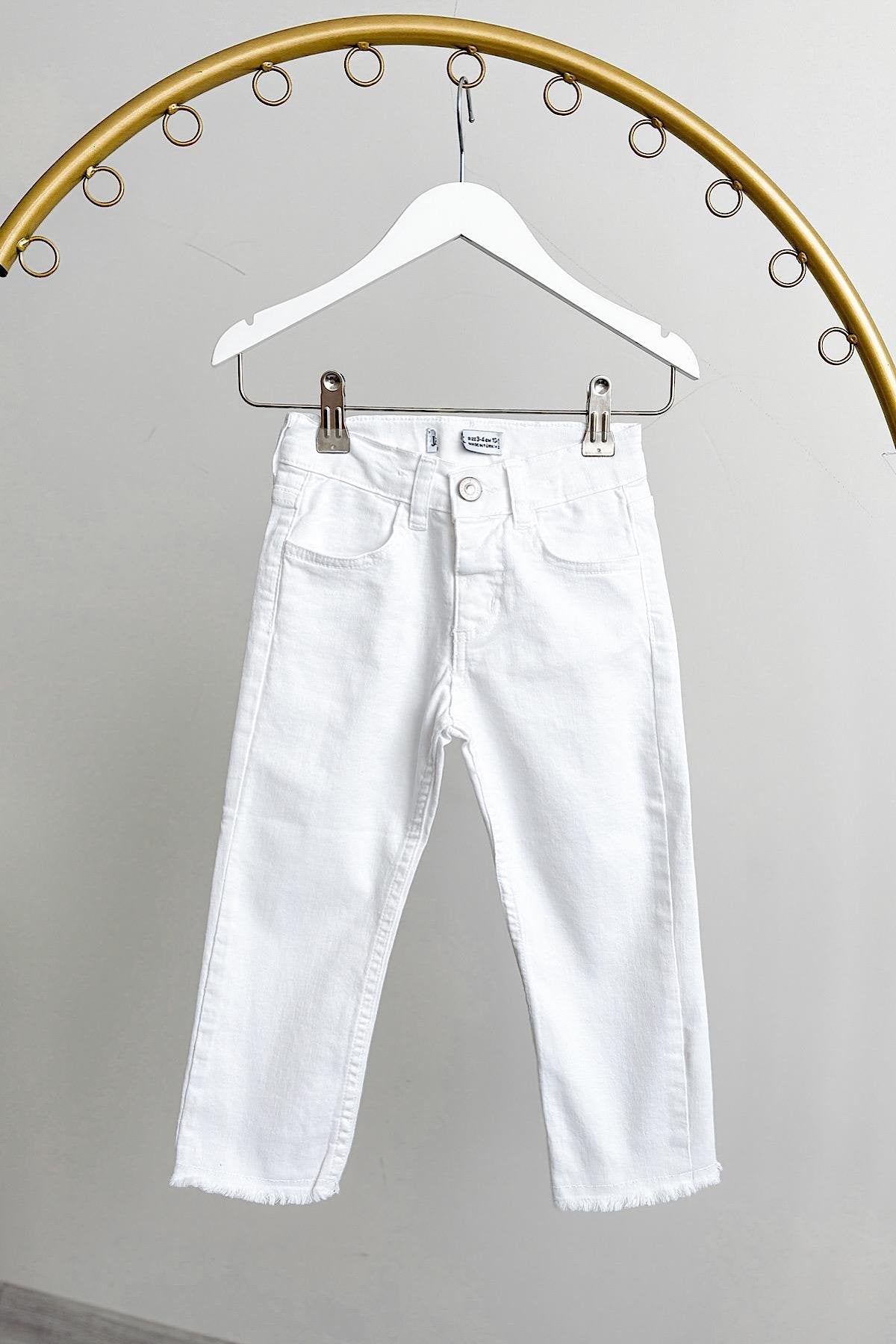 Kız Çocuk Likralı Kot Pantolon