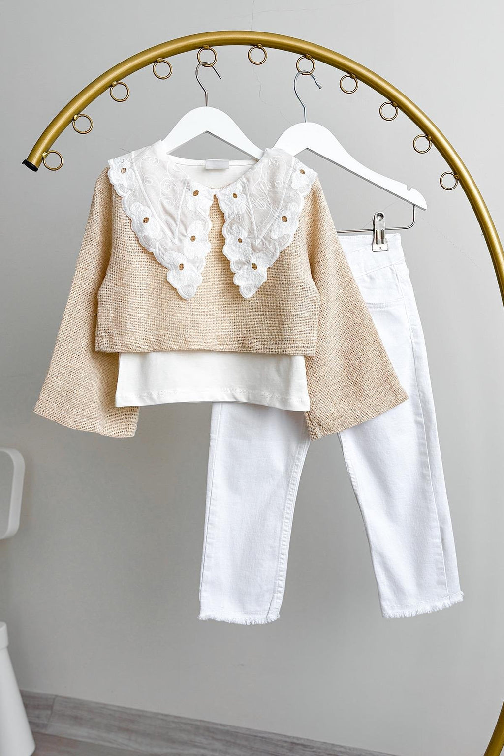 Kız Çocuk Likralı Kot Pantolon