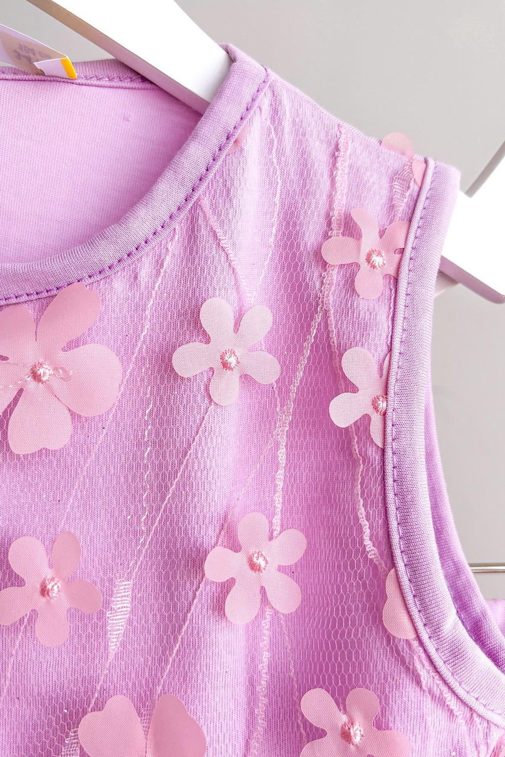 Kız Çocuk Çiçek Aplikeli Takım