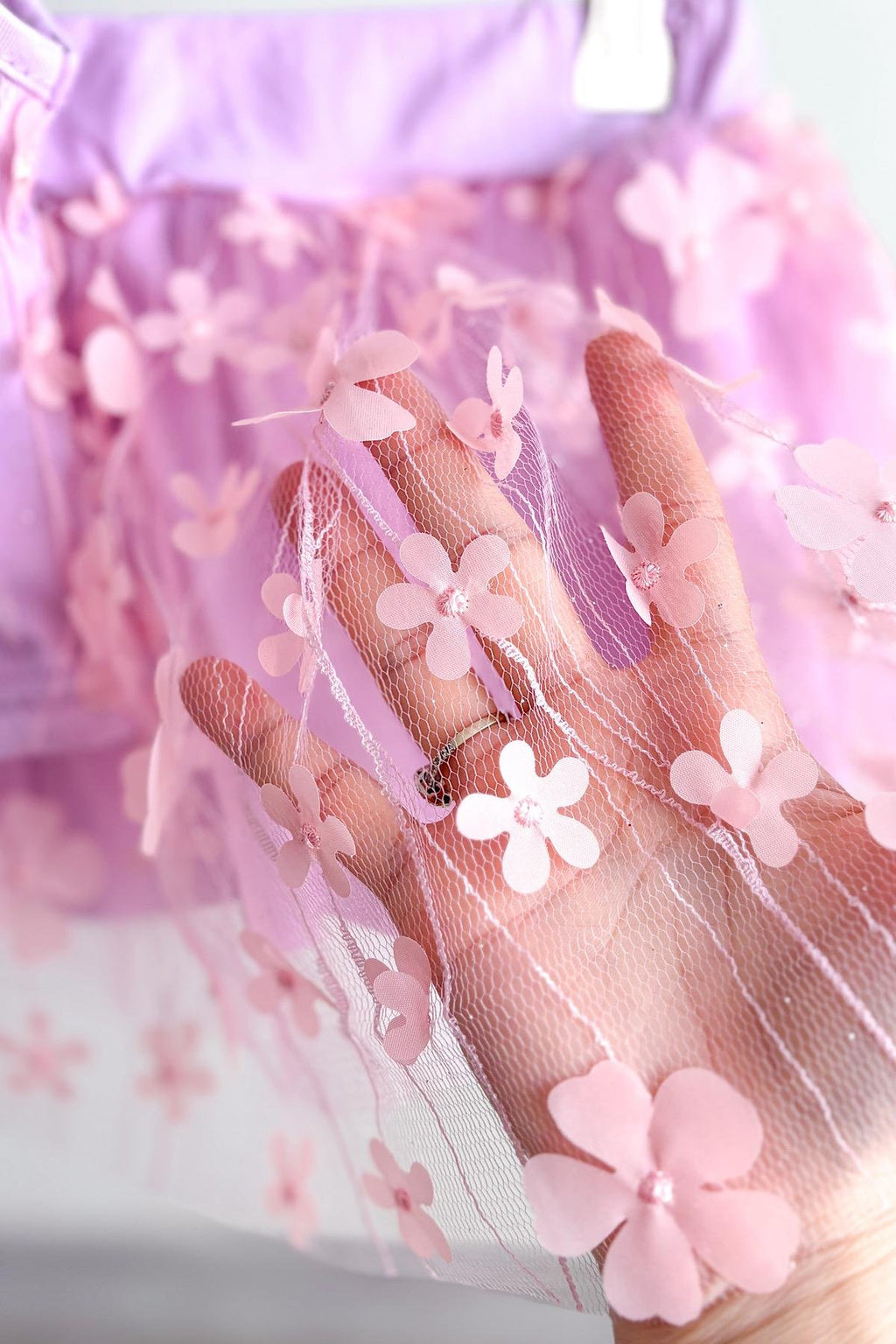 Kız Çocuk Çiçek Aplikeli Takım