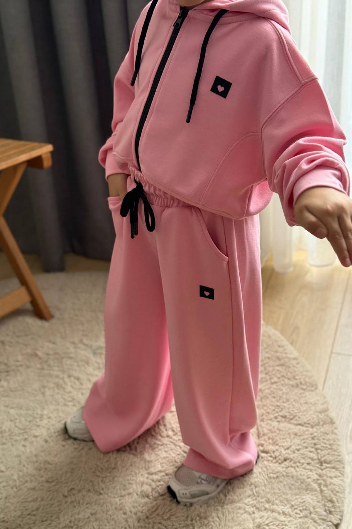 Kız Çocuk Kalpli Oysho Takım