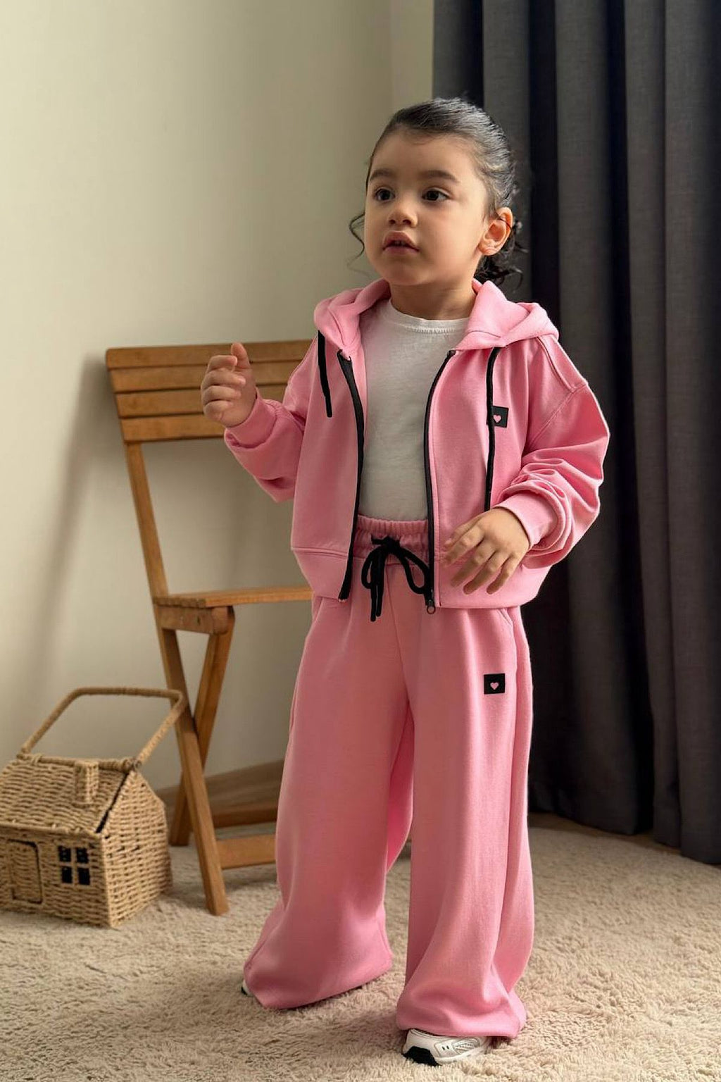 Kız Çocuk Kalpli Oysho Takım